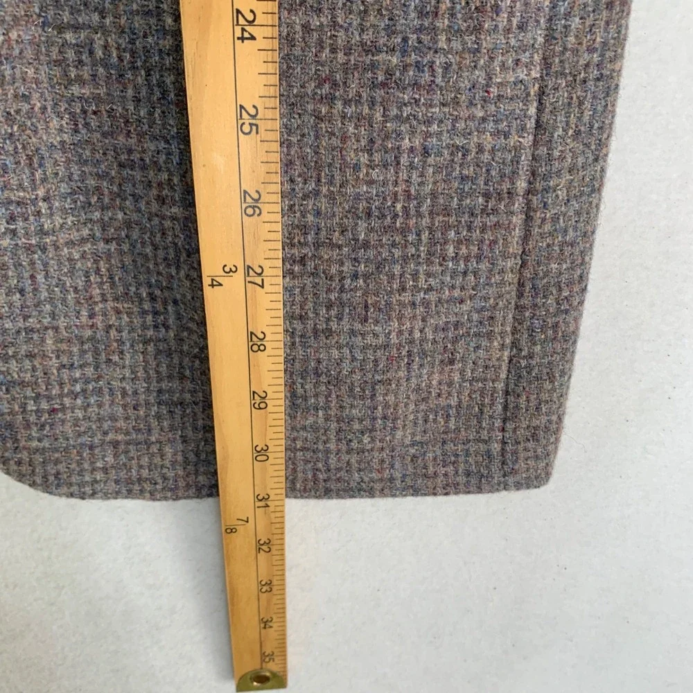 Harris Tweed Blazer Mens 40R Brown Tan Scottish Wool Sport Coat 2-Button Vintage